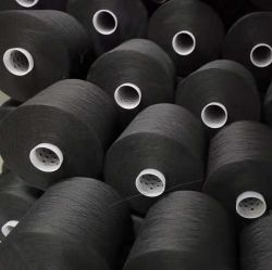 DDB Black 40s/2,42s/2 Polyester Spun Yarn