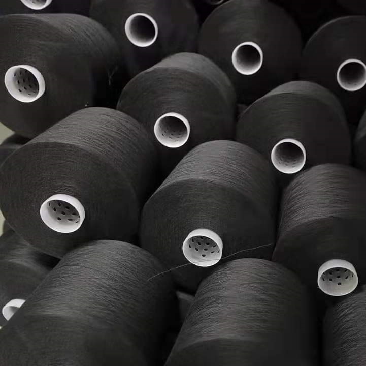 Black Polyester Sewing Thread 40/2,42/2 Yarn to Indonesia