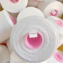 Optical White 42s/2 Polyester Spun Yarn